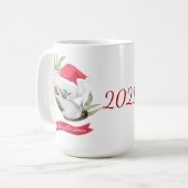 Waterverf met Kerstmis Koala  Koffiemok (Voorkant links)