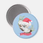 Waterverf met Kerstmis Koala Magneet (Voorkant / Achterkant)