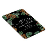 Waterverf met kerstmis Pinecones Black Sla de datu Magneet (Rechterzijde)