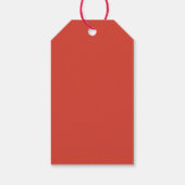 Waterverf met kerstnaam rendierlijk kerstfeest cadeaulabel (Achterkant)