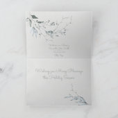 Waterverf met kerstontzegging kaart (Binnen)