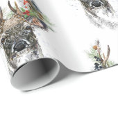 Waterverf met kerststrijders cadeaupapier (Rol Hoek)