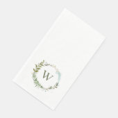 Waterverf met klassieke monogram-monogram-kabel servet (Hoek)