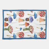 Waterverf met kleurrijke paddenstoelen theedoek (Horizontaal)