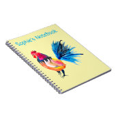 Waterverf met kleurrijke rooster notitieboek (Rechterzijde)