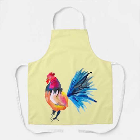Waterverf met kleurrijke rooster schort (Voorkant)
