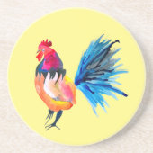 Waterverf met kleurrijke rooster zandsteen onderzetter (Voorkant)