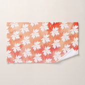 Waterverf met koraalmazelblad bad handdoek (Handdoek)