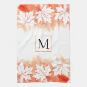 Waterverf met koraalmazelblad theedoek (Verticaal)