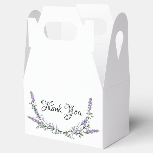 Waterverf met lavendel en eucalyptus bedankdoosjes (Geopend)