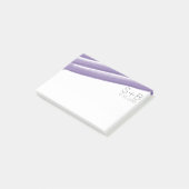 Waterverf met lavendel en grijze strepes Wedding Post-it® Notes (Schuin)