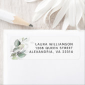 Waterverf met lichteitjes botanische groen etiket (Insitu)