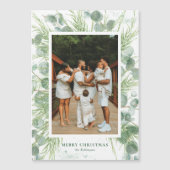 Waterverf met magneet Eucalyptus en pine-kerstkaar (Voorkant)