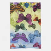 Waterverf met meervoudig vlinder schilderen theedoek (Verticaal)