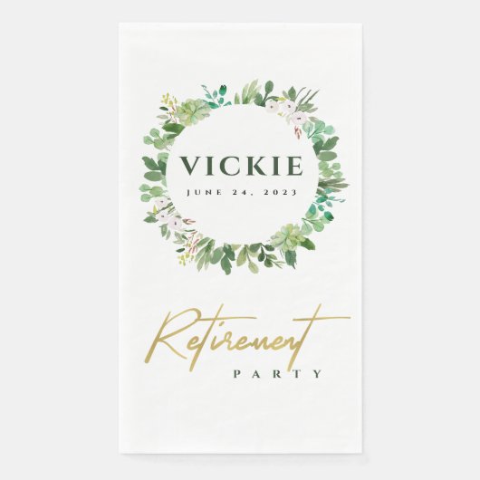 Waterverf met  met grote adem servet (Voorkant)