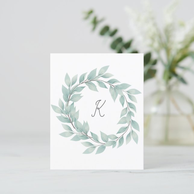 Waterverf met monogram (Staand voorkant)