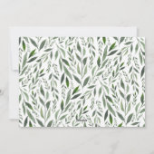 Waterverf met multi-foto initiaal feestdagenkaart (Achterkant)