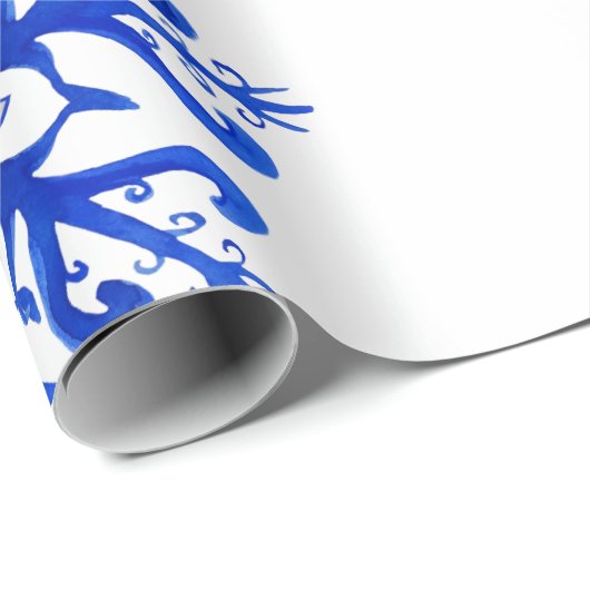 Waterverf met onmiddellijke verpakking Snowflakes  Cadeaupapier (Rol Hoek)