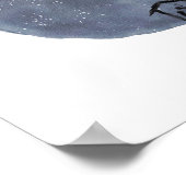 Waterverf met ons Geboorte poster (Hoek)