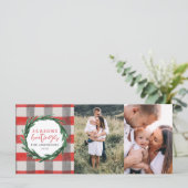 Waterverf met opening + kerstfeestdag foto met str (Staand voorkant)