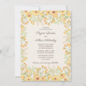 Waterverf met Pastel Yellow Weddenschap Kaart (Voorkant)