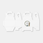 Waterverf met persoonlijke naam Wreath Bunny Easte Bedankdoosjes (Uitgevouwen)