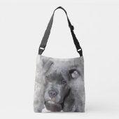 Waterverf met platter-effect Schilting Pit Bull Do Crossbody Tas (Voorkant)