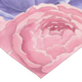 Waterverf met pony- en anemonenbloemen tafelkleed (Gekanteld)