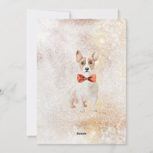 Waterverf met prettige feestdagen minimalistisch Feestdagenkaart (Achterkant)