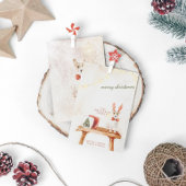  Waterverf met prettige feestdagen minimalistisch Feestdagenkaart