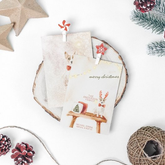  Waterverf met prettige feestdagen minimalistisch Feestdagenkaart