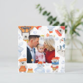 Waterverf met prettige kerst Kute Polar Beer Foto (Staand voorkant)