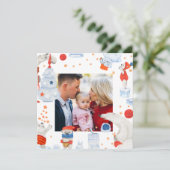 Waterverf met prettige kerst Kute Polar Beer Foto (Staand voorkant)