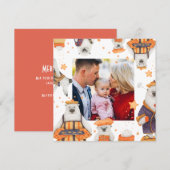 Waterverf met prettige kerst Kute Polar Beer Foto (Voorkant / Achterkant)