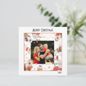 Waterverf met prettige kerst Kute Polar Beer Foto (Staand voorkant)