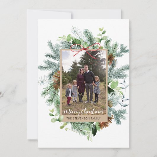 Waterverf met prettige kerstdagen (Voorkant)