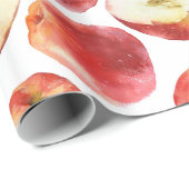 Waterverf met rode appels cadeaupapier (Rol Hoek)