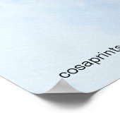 waterverf met rode japanse paardenbladeren poster (Hoek)