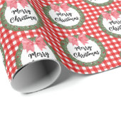 Waterverf met rode kerst cadeaupapier (Rol Hoek)