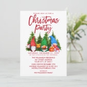 Waterverf met rode penseel voor kerstmis kaart (Staand voorkant)