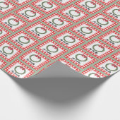 Waterverf met rode romp op maat cadeaupapier (Hoek)