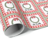 Waterverf met rode romp op maat cadeaupapier (Rol Hoek)