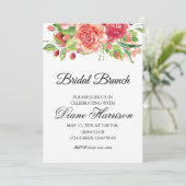 Waterverf met roze en perziken kaart (Staand voorkant)