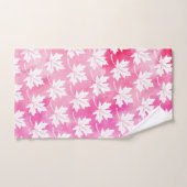 Waterverf met roze maple leaf bad handdoek (Handdoek)