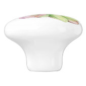 Waterverf met roze punt Succulent Keramische Knop (Zijkant)