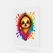 Waterverf met sleuf acryl bord (Hoek)