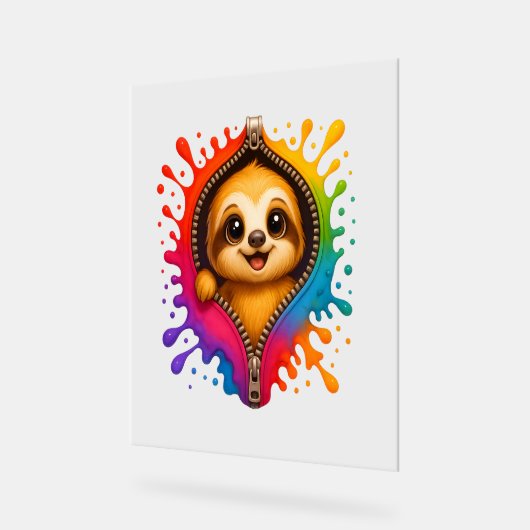 Waterverf met sleuf acryl bord (Hoek)