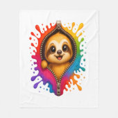 Waterverf met sleuf fleece deken (Voorkant)