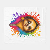 Waterverf met sleuf fleece deken (Voorkant (Horizontaal))