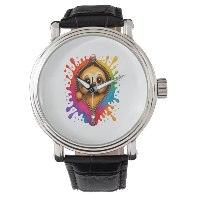 Waterverf met sleuf horloge (Voorkant)